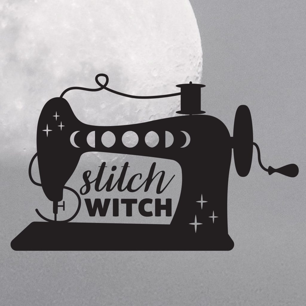 Stitch Witch Vintage Sewing Machine Vinyl Decal Sticker thewitchdesigns