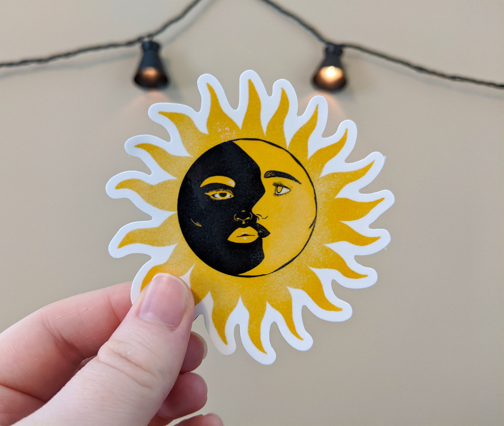 Sun Moon Sticker by Juwel-lettering for iOS & Android